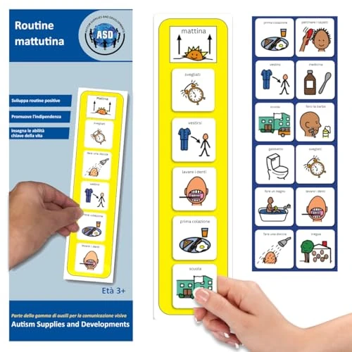 Offerta a tempo: Agenda Visiva Routine del Mattino, Bambini Autistici Pittogrammi (Italiano) - 23% da 20.02 € a 15.49 €