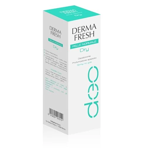 Offerta a tempo: Dermafresh Dry, Deodorante Spray, Pelle Normale, Profumazione Speziata, No Gas, 100 ml - 23% da 9.44 € a 7.23 €