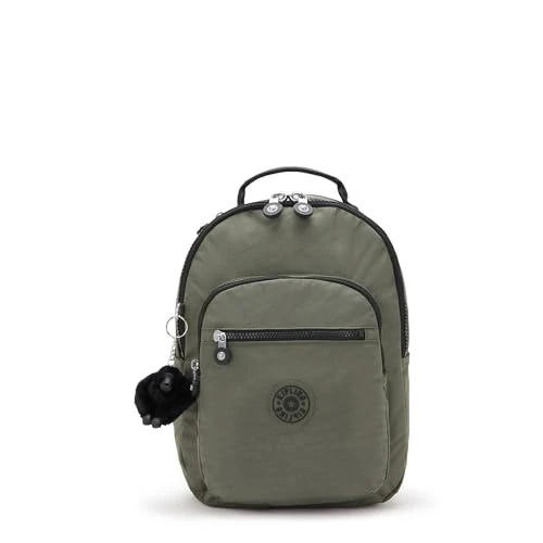 Limited offer: Kipling Seoul S, Small Backpack, Green Moss, One Size, SEOUL S from 147.00 EUR to 147.00 EUR (save 0%)