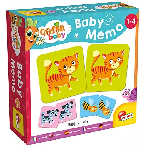 Oferta limitada: Lisciani - Baby Memo - Los Animales - Juego de Sociedad Educativo - Juego de Memoria y Reflexión - 24 Cartas - Para Niños de 1 a 4 años de edad - CAROTINA BABY de 6.99 EUR a 6.99 EUR (ahorro 0%)