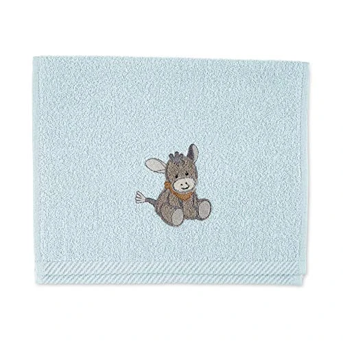 Limited-time offer: Sterntaler Kinderhandtuch Esel Emmi, Alter: ab 0 Monate, 50 x 30 cm, Hellblau from $57.12 to $57.12 (save 0.00%)