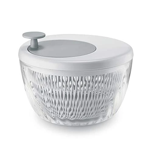 Offerta a tempo: Guzzini - Kitchen Active Design, SPIN&STORE, Centrifuga Insalata con Coperchio - Bianco, Ø 26 x h19 cm - 17090011 - 33% da 39.50 € a 26.60 €