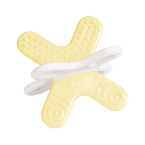 Offerta a tempo: MAM Bite & Relax Fase 2 Mini Dentaruolo con sterilizzatore 4+ mesi, Giallo - 46% da 9.99 € a 5.44 €