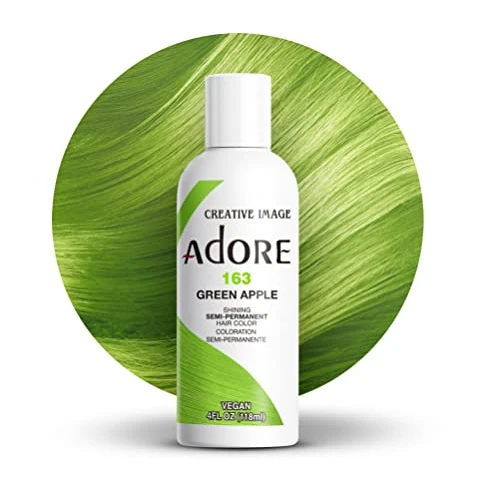 Adore Brillante Colore Capelli Semi Permanente Verde Mela (163), 118ml