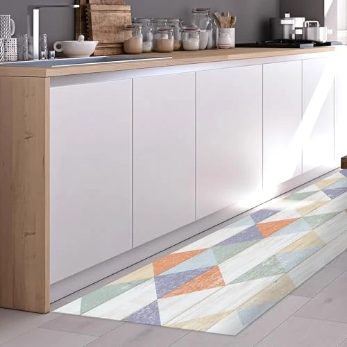 Offerta a tempo: CREARREDA Tappeto Cucina in Vinile Passatoia Cucina Tappetino da Cucina Antiscivolo Lavabile con un Panno con Stampa 100% Made in Italy - 13% da 29.71 € a 25.74 €