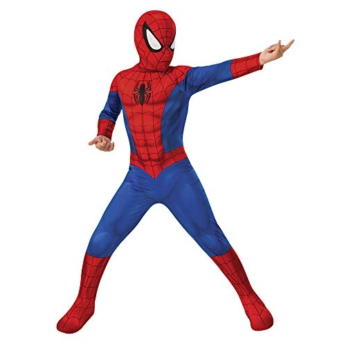 Oferta limitada: Rubies Disfraz Spiderman para niño, con cubrebotas adjuntas y máscara de tela Oficial de la Película El Hombre Araña de Marvel Disfraz para halloween, navidad, carnaval y cumpleaños S (3-4 años) de 29.99 EUR a 26.29 EUR (ahorro 12%)