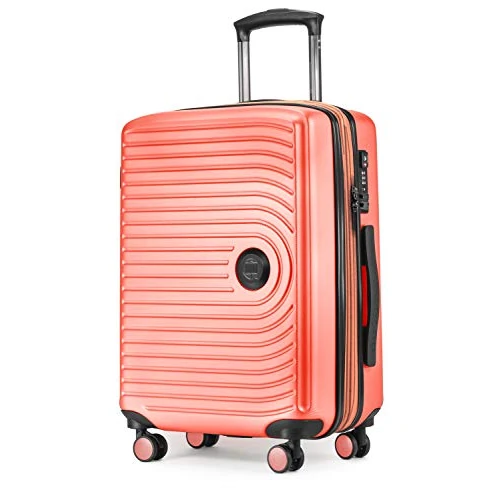 Tijdelijke aanbieding: HAUPTSTADTKOFFER - Mitte - Handbagage Koffer Trolley bagage, Cabinekoffer uitbreidbaar, TSA, 55 cm, 55 L, Koraall van 71.02 € naar 71.02 € (0.00% korting)