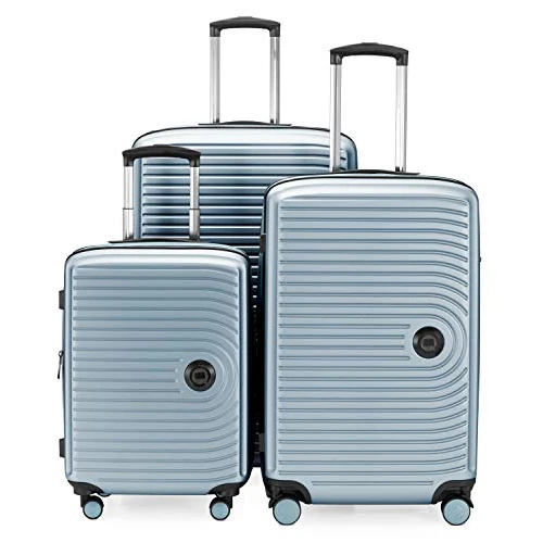 Tijdelijke aanbieding: HAUPTSTADTKOFFER - Mitte - Kofferset hard shell Koffer Trolley, Ingecheckte bagage uitbreidbaar, TSA, (S, M & L), Pool blue van 187.92 € naar 187.92 € (0.00% korting)