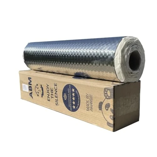 ABM Alubutilo 2 mm 50 cm x 400 cm = 2 m² Alfombrilla aislante autoadhesiva Anti Drun Matte Auto Aislamiento