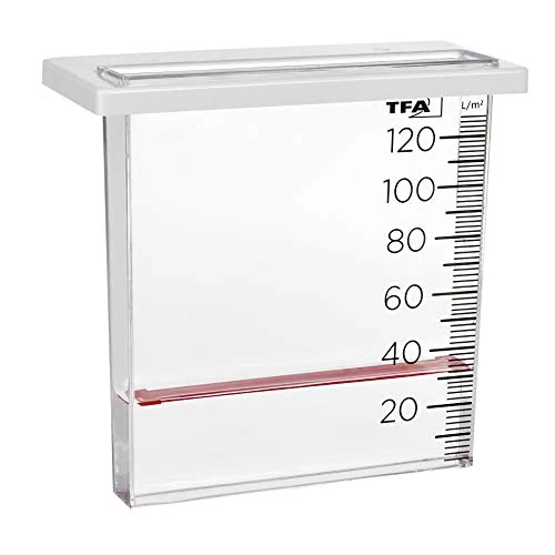 Offerta a tempo: TFA Dostmann Pluviometro analogico, 47.1014, indicatore di precipitazione, per recinzioni/soffitti, rettangolare, trasparente - 38% da 17.86 € a 10.99 €