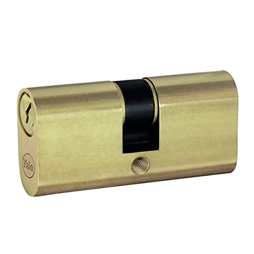Yale Ovalzylinder für Schlösser YN0901007000 Messing, 3 Schlüssel und Befestigungsschraube