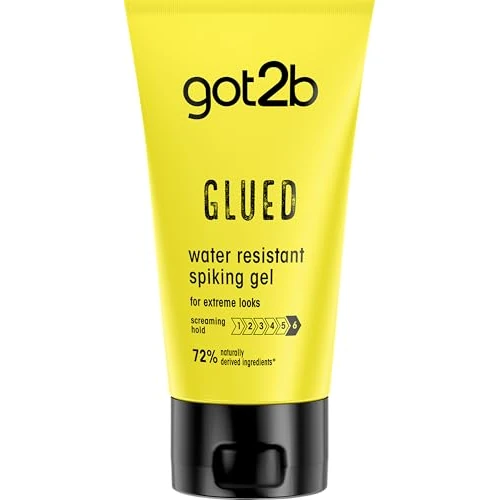 Got2B Glued Gel Waterproof, Gel Capelli Tenuta Straordinaria ad Effetto Fissante, 150 ml