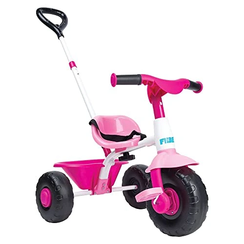 Offre limitée : FEBER - Baby Trike Pink, Tricycle pour Enfants avec Cadre en Métal et Ceinture de Sécurité, 2 Positions, Poussette et Tricycle à Pédales, 1 à 3 Ans, Rose, Famosa (800012811) de 44.95 € à 44.95 € (0.00% de remise)