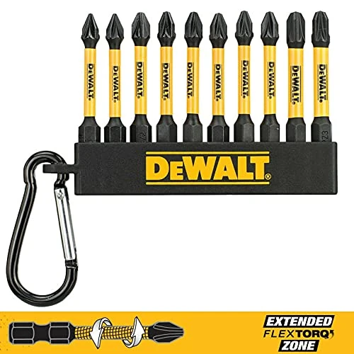 Zeitlich begrenztes Angebot: Dewalt DT7276-QZ Schlüsselanhänger 10 FLEXTORQ Schraubendreher-Bits 57 mm von 8.79 € auf 7.93 € (10% Rabatt)