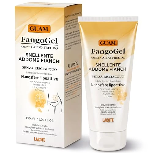 Guam FangoGel Snellente Caldo Freddo Addome Fianchi 150 ml Senza Risciacquo Con Nanosfere Lipoattive