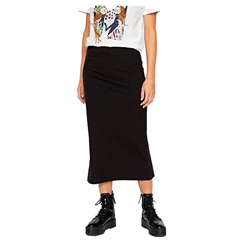 Offerta a tempo: Pieces Donna Pckylie MW Midi Skirt Noos Gonna Not Applicable, Black, L - 19% da 19.99 € a 16.14 €