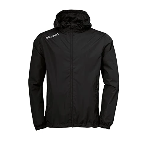 Uhlsport Essential Rain Jacket Chaqueta Impermeable Para Hombre, Hombre, negro/blanco, L