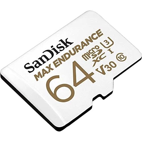 Limited offer: SanDisk MAX ENDURANCE Video Monitoring for Dashcams & Home Monitoring 64 GB microSDXC Memory Card + SD Adaptor 30,000 Hours Endurance , White from 36.99 EUR to 23.99 EUR (save 35%)
