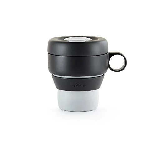 Tijdelijke aanbieding: Lékué Inklapbare mok voor thee of koffie, grijs, niet thermisch, 1 stuk van 14.99 EUR naar 14.99 EUR (korting 0%)