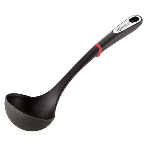 Offerta a tempo: Lagostina Ingenio Smart Mestolo in Silicone con Rivestimento Antigraffio, Impugnatura Ergonomica, a Mano in Plastica, Lavabile in Lavastoviglie, Nero e Rosso - 14% da 8.10 € a 6.99 €