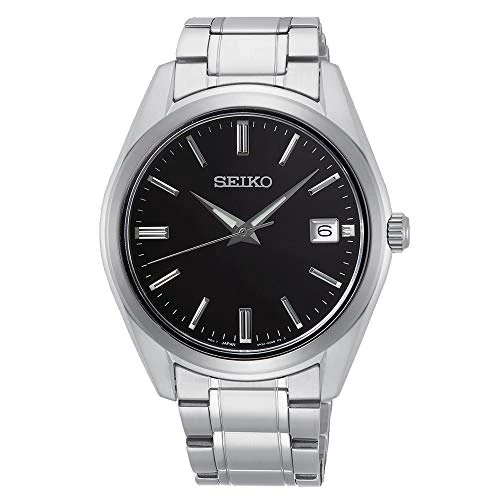Seiko UK Limited - EU Reloj Hombres de Cuarzo analógico con Correa en Acero Inoxidable SUR311P1
