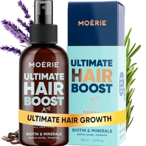 Limited-time offer: Moerie Hair Growth Serum Spray for Men and Women, Hair Loss Solution with Biotin and Rosemary, Thickening Serum for Hair Regrowth and Thinning Hair - Ultimate Scalp and Growth Care from $32.49 to $21.95 (save 32%)