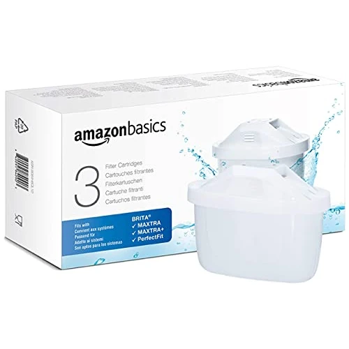 Offerta a tempo: Amazon Basics Filtri per acqua, confezione da 3, adatto e compatibile con tutte le caraffe BRITA, incluse le caraffe PerfectFit e Amazon Basic - 0.00% da 14.99 € a 14.99 €