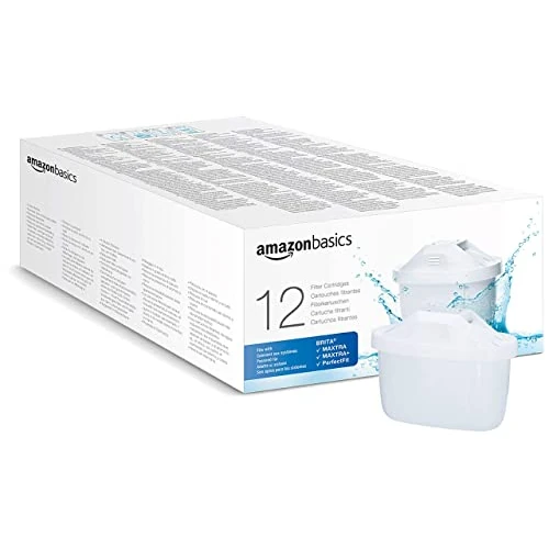 Limited-time offer: Amazon Basics Water Filter Cartridges, 12 pack , fits and compatible with all BRITA jugs incl. PerfectFit & Amazon Basic Jugs from 36.00 GBP to 36.00 GBP (save 0%)