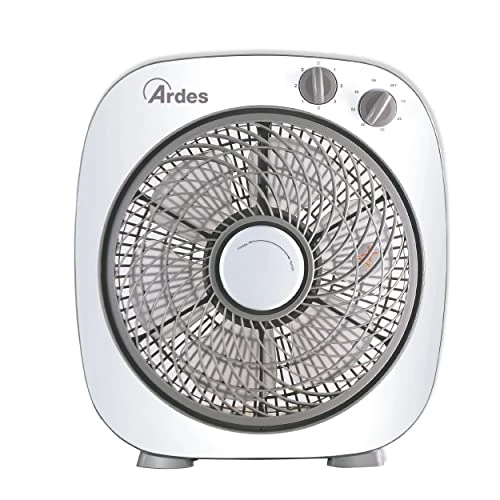 Offerta a tempo: Ardes FLOOR 26 Ventilatore Portatile 45W 26 cm da Pavimento o Tavolo con Oscillazione Automatica, 3 Intensità, Timer, Rotazione 360°, Design Compatto e 6 Pale - 13% da 29.90 € a 26.08 €