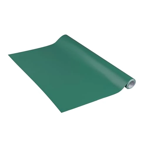 Venilia Folia samoprzylepna Uni Matt Zielony Cedr Folia dekoracyjna, folia do mebli, tapeta, folia samoprzylepna, PVC, bez ftalanów, zielona, 160 µm (grubość: 0,16 mm), 54357