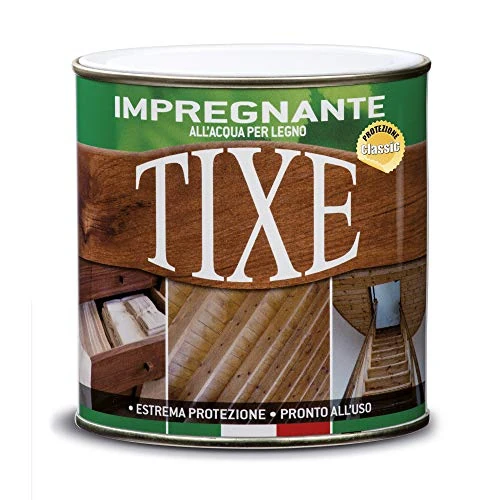 TIXE Impregnante Legno all'Acqua | Vernice Finitura Protettiva, Impregnante Legno Esterno Interno non Filmogena Resistente ai Raggi UV | 750 ml | Douglas | Made in Italy