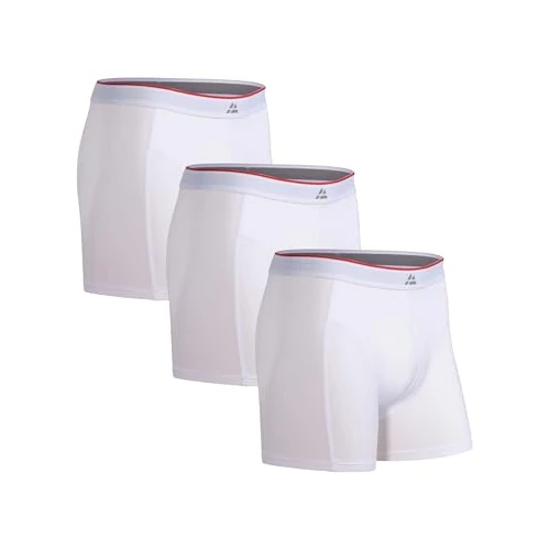 Offerta a tempo: DANISH ENDURANCE Boxer Uomo in bambù Ultra Morbido, Mutande Boxer Bamboo Comodi, Traspiranti, 3 Paia, Bianco, L - 34% da 37.95 € a 24.94 €