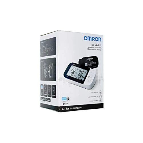 Limitiertes Angebot: OMRON - Oberarm-Blutdruckmessgerät, M7 Intelli IT HEM-7361T-EBK, IntelliWrap-Manschette 22-42 cm, Intellisense-Technologie, Klinisch validiert, AFib, Blutdruck und Puls, Batterien und Tasche von 137.99 EUR auf 137.99 EUR (Spare 0%)
