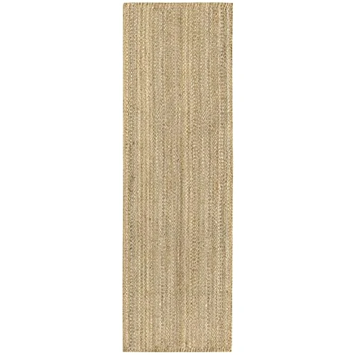 Oferta limitada: HAMID - Alfombra de Yute Granada 100% Fibra de Yute Natural, Alfombra Suave, Tejida a Mano, Alfombra de Salón, Comedor, Dormitorio, Pasillos, Entrada, Color Natural (250x80cm) de 99.90 € a 99.90 € (ahorro 0.00%)