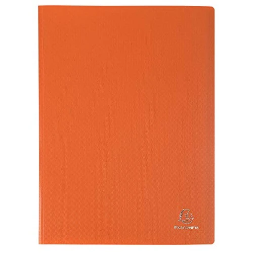 Limitiertes Angebot: Exacompta 88824E Sichtmappe Opak PP blickdicht, 24 x 32 cm, für DIN A4, 80 Kristallhüllen, hohe Transparenz, 1 Stück, orange von 11.55 EUR auf 11.55 EUR (Spare 0%)