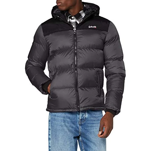 Offerta a tempo: Schott NYC UTAH2, Fodero con Cappuccio e Imbottitura in Spugna Unisex - Adulto, Nero, 3XL - 0.00% da 115.96 € a 115.96 €