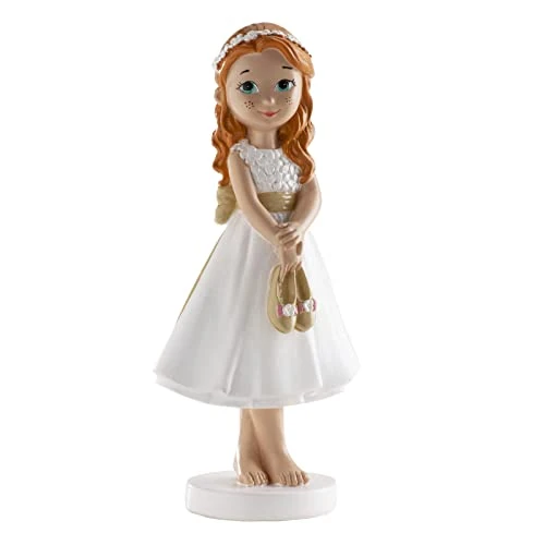 Dekora 315106 Statuetta decorativa per torta della Prima Comunione, 13 cm, Bianco