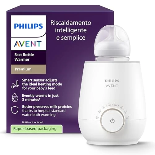 Offre limitée : Philips Avent Chauffe-biberon rapide, contrôle intelligent de la température, chaleur uniforme sans point chaud, réchauffage bain-marie qualité hospitalière, arrêt automatique, SCF358/00 de 54.99 € à 46.90 € (15% de remise)