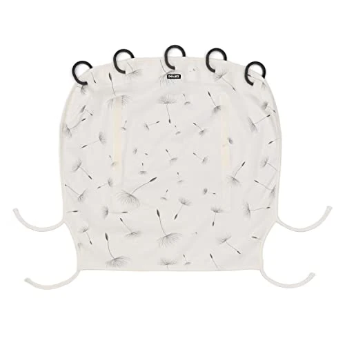 Dooky Universal Cover Dandelion Protection solaire contre les, protection contre les intempéries pour les sièges auto (protection UV SPF 40+, testée par le TÜV, ajustement universel), blanc