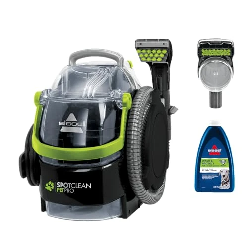 BISSELL SpotClean Pet Pro, Odkurzacz Piorący do Tapicerki, Idealny dla Właścicieli Zwierząt, Odkurzacz do Prania Dywanów, Tapicerki, Samochodów, Kanapy i Innych Powierzchni, Mocny Silnik 750W, 15585