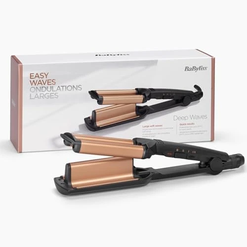BaByliss W2447E Styler Deep Waves Ceramic Curling Iron with Tourmaline