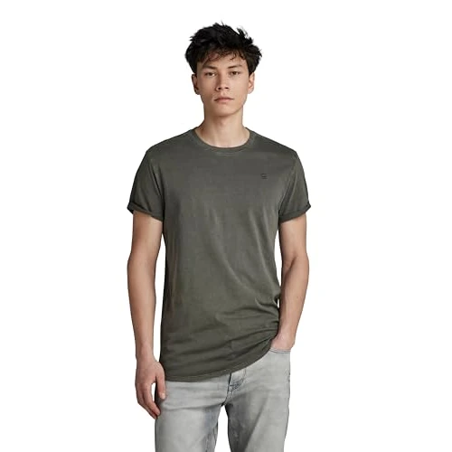 G-STAR Men's Lash T-Shirt, Grey (asfalt gd D16396-2653-B575), S