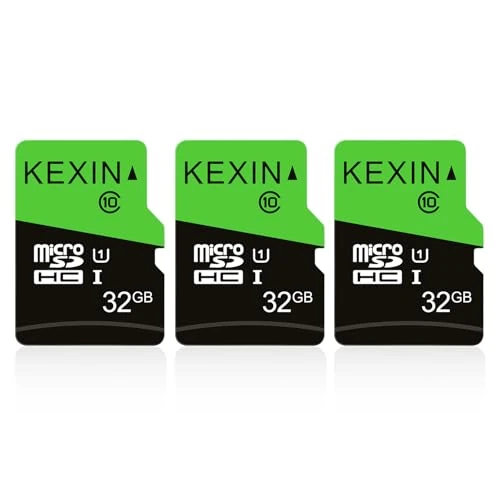 Offerta a tempo: KEXIN 32GB 3 Pezzi Micro SD Scheda MicroSDHC 80MB/s Classe 10 UHS-1 TF Card - 19% da 33.99 € a 27.68 €