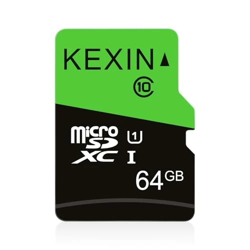 Zeitlich begrenztes Angebot: KEXIN Micro SD Karte 64GB, MicroSDXC UHS-I Class 10 A1 U1, Mini SD Karte mit Adapter, Speicherkarte für Smartphone, Tablet, Kamera, Actioncam von 16.69 € auf 14.19 € (15% Rabatt)