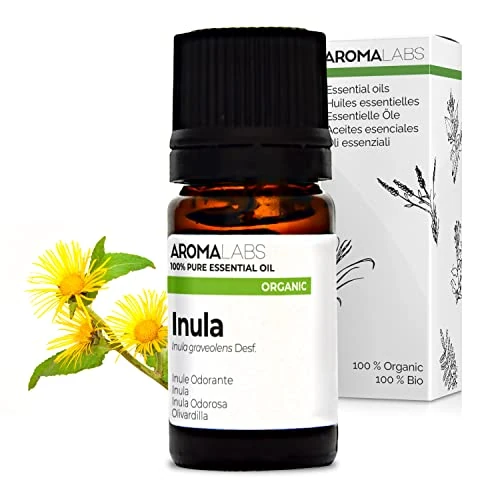 BIO - GEURIGE INUL Essentiële Olie - 5mL - 100% Puur, Natuurlijk, Chemotype en AB/Cosmos Gecertificeerd - AROMA LABS (Frans Merk)
