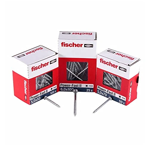 Oferta ograniczona: fischer 200 x śruba do płyt wiórowych Power-Fast II 3,5x35, Pan Head z gwiazdą wewnętrzną TX pełny gwint ocynkowany galwanicznie, pasywowana na niebiesko (nr art. 670103) z 32.58 PLN na 32.58 PLN (zniżka 0%)