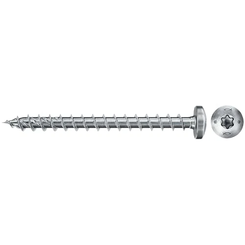 Tijdelijke aanbieding: fischer PowerFast II PTF 4,0 x 20, spaanplaatschroef (200 stuks) met volledige schroefdraad, pankop met binnenster, schroef voor houtbewerking, vermindert inschroefweerstand en inschroeftijd van 4.99 € naar 4.99 € (0.00% korting)