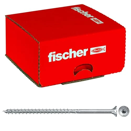 Limited-time offer: fischer PowerFast II CTP 5.0 x 110, Chipboard Screw (100 Pieces) with Partial Thread, Countersunk Screw with Inner Star, Screw for Woodworking, Reduces Screwing Resistance & Screwing Time from 14.45 GBP to 14.45 GBP (save 0%)
