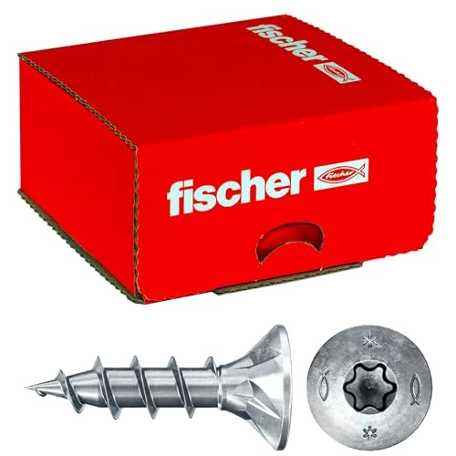 Offerta a tempo: Fischer PowerFast II Viti Legno Truciolari Torx CTF 4,0x20 Filetto totale, Testa svasata piana, Rivestimento in Cera, 500 Pz - 0.00% da 15.90 € a 15.90 €
