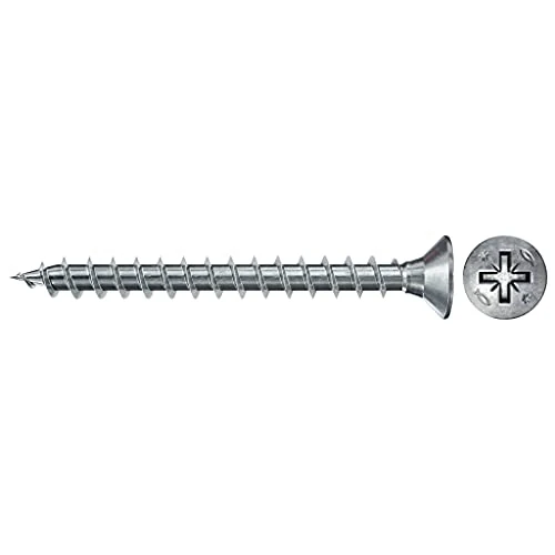 Limited offer: fischer 670042 FPF Power-Fast II 3.0 x 35mm Chipboard Wood Screws, Countersunk Head with Phillips, Fully Threaded, Galvanised Blue Passivated, Box of 200 from 6.38 EUR to 6.38 EUR (save 0%)